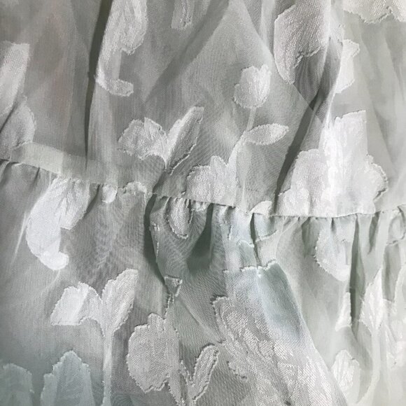 Tov Los Angeles Green Spring Balsam Floral Tiered Mini Dress Size XL - Picture 3 of 5